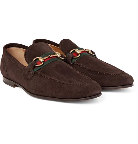 gucci brown suede shoes|bloomingdale's men's Gucci shoes.